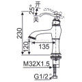 All New Single-Lever Toild Faucet Vintage Basin